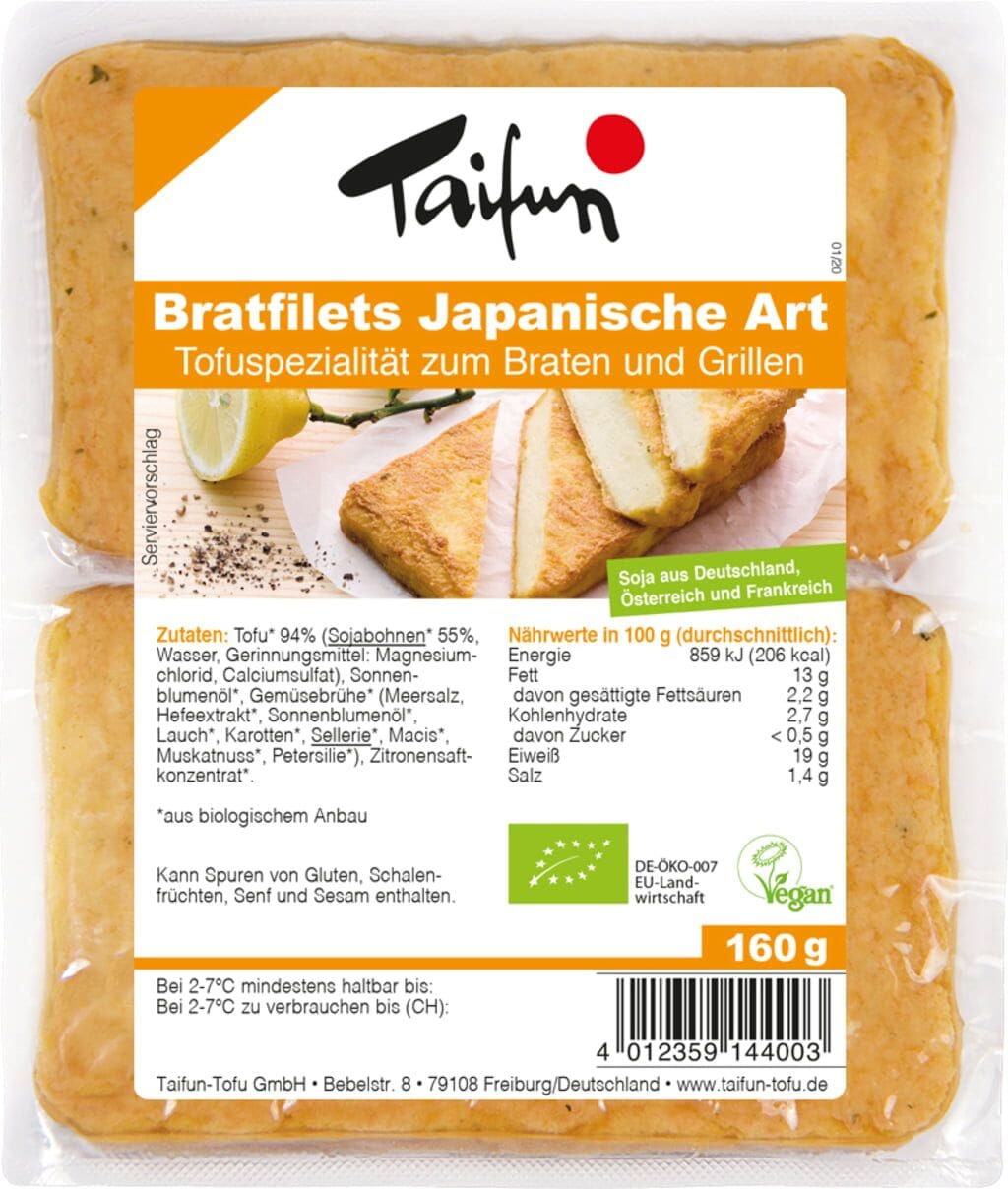 47cb6eb6 Organic Japanese Tofu Fillets – 160g - Image 1
