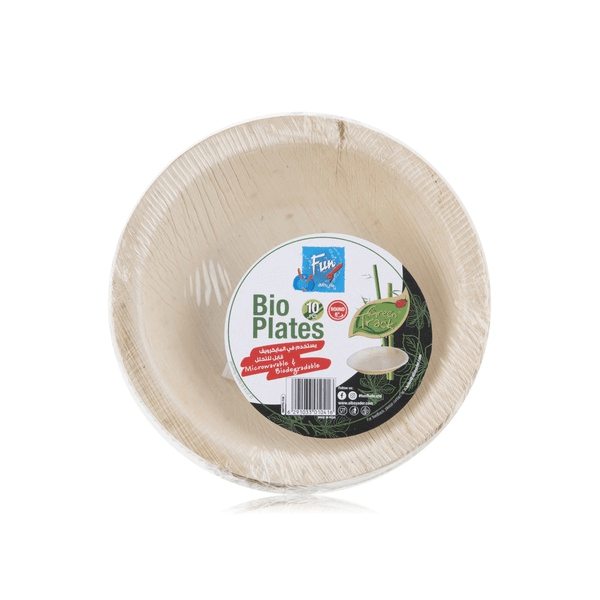8550362f Fun Palm Bio Leaf Round Plate 10pkts - Image 1