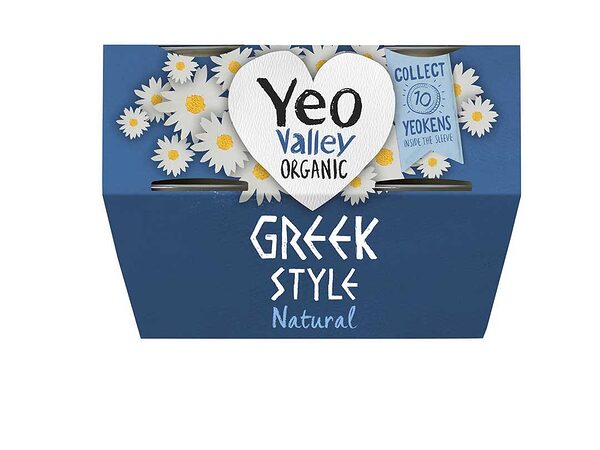 Organic Greek Natural yogurt 4X110G