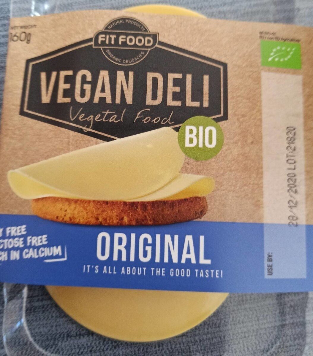 image.png Fit Food Vegan Plain Cheese Organic 160g - Image 1