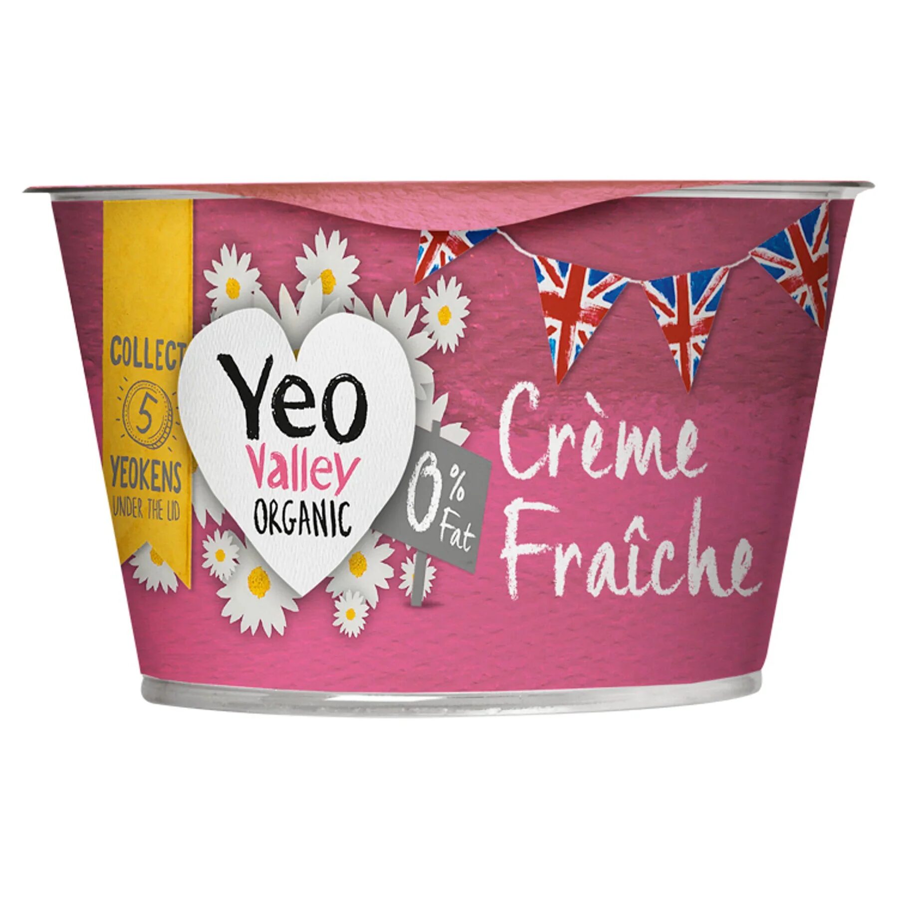 image.png Organic 0% Fat Crème Fraîche 200g - Image 1