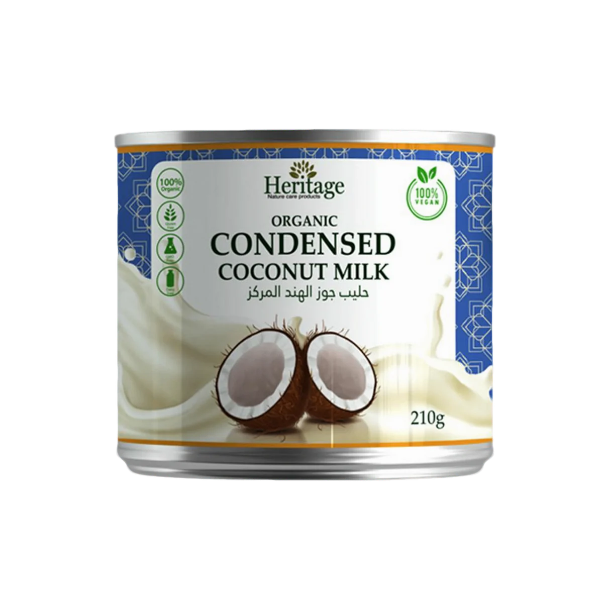 image.png Heritage Organic Condensed Coconut Milk 210ml - Image 1