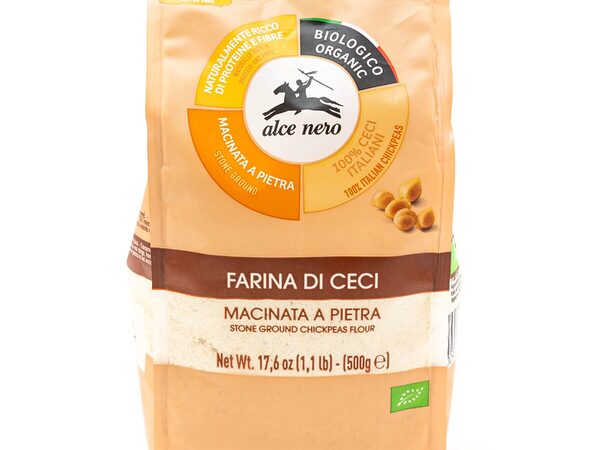 ALCE NERO Organic Stone Ground Chickpeas Flour 500g