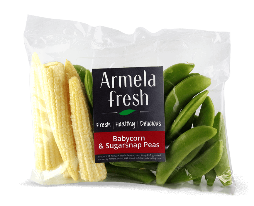 image.png Armela Sugarsnap & Babycorn 200g Pkt - Image 1