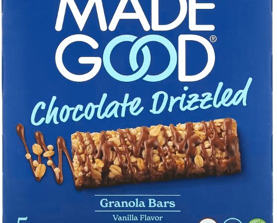 Made Good Organic Choco Drizzled Vanilla – 5 Bars – 120g