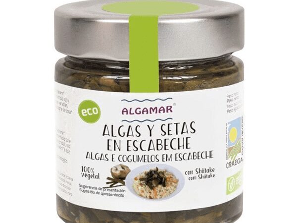 Organic Seaweeds Pickled with Mushroom – 160g