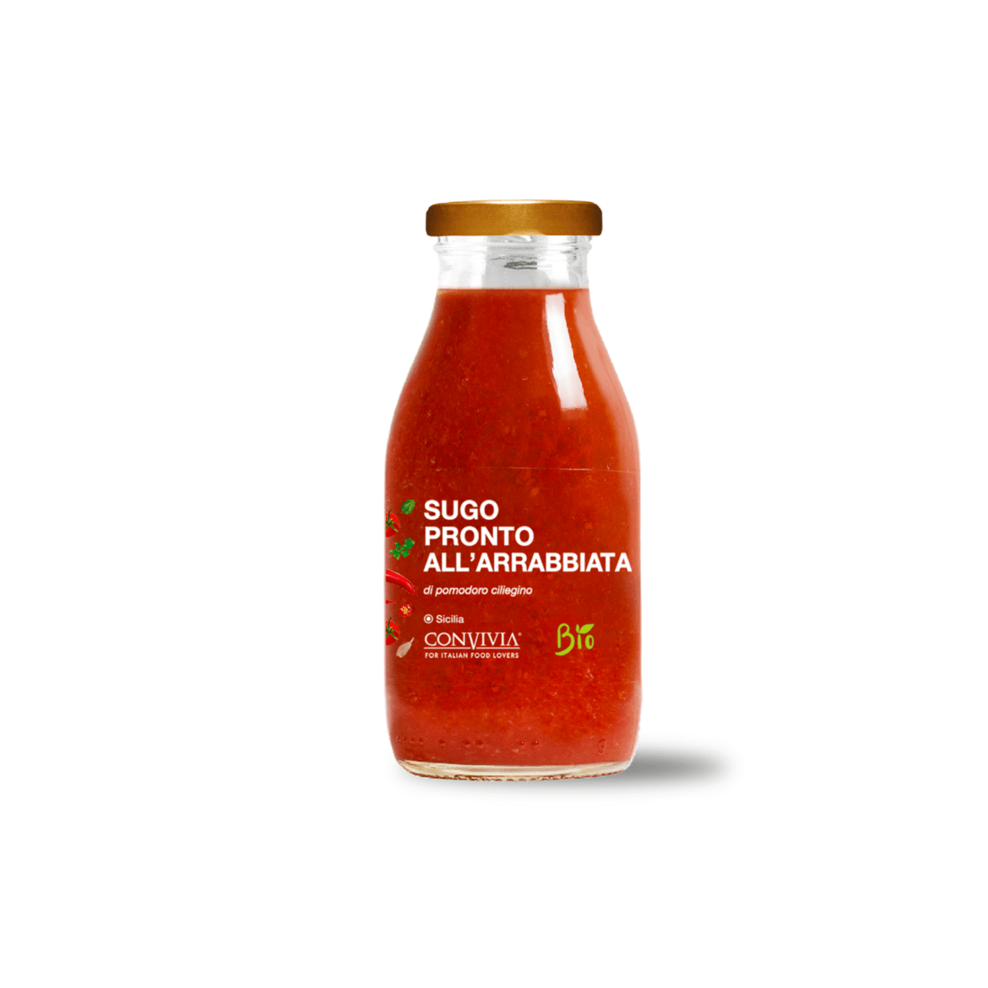 0814b3f1 Organic Cherry Tomato Sauce Arrabbiata - Image 1