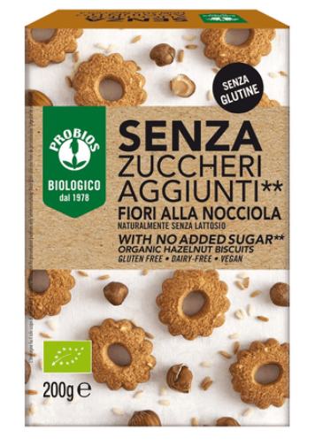 08e995e7 Probios Organic Hazelnut Biscuits with No Added Sugar – 200g - Image 1