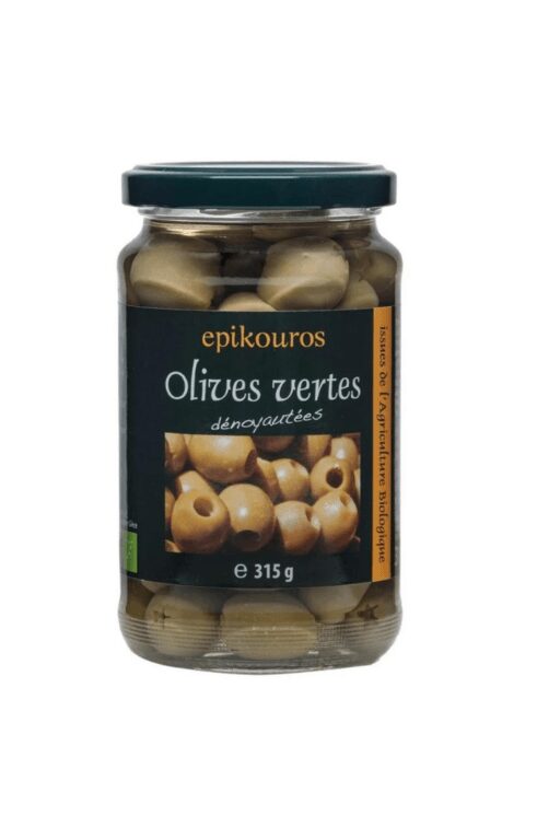 096bc16b Epikouros Organic Olives Green Pitted – 320g - Image 1