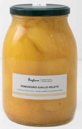Paglione Organic Cherry Tomato Yellow Peeled – 580g
