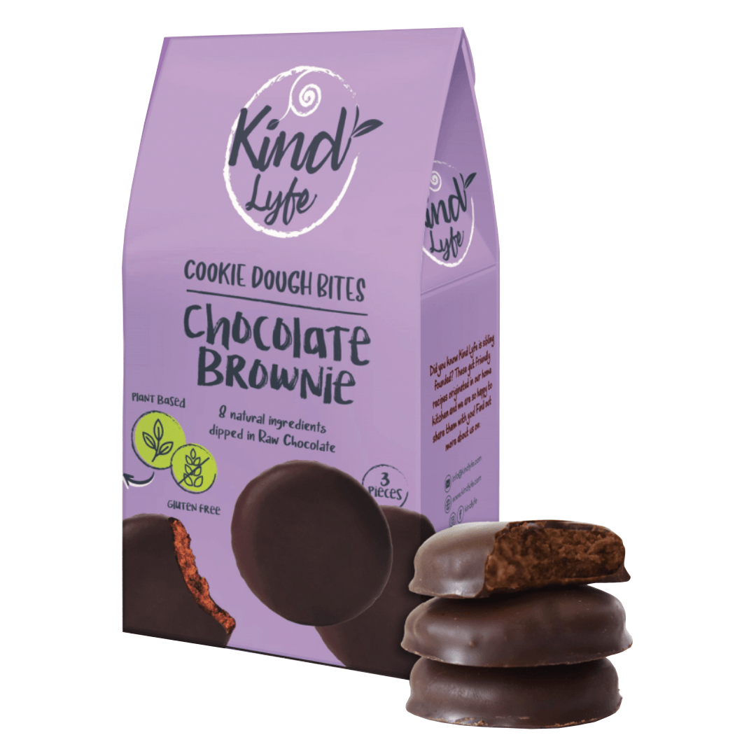 1268f226 Kind Lyfe Chocolate Brownie Cookie Dough Bites 54g - Image 1