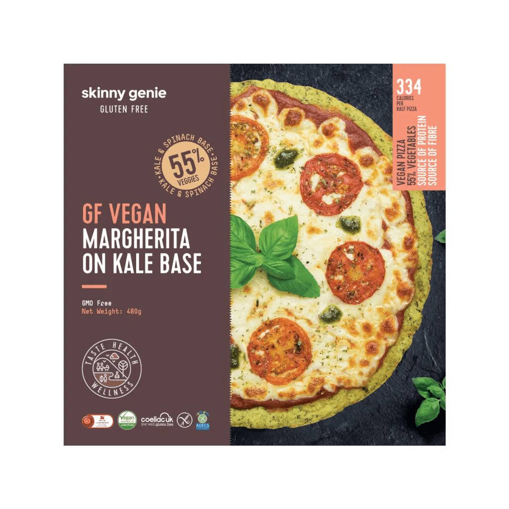 1376866d Vegan Gluten Free Margherita on Kale Base - 480g - Image 1