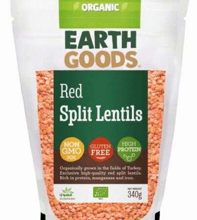 Organic Red Split Lentils 340g