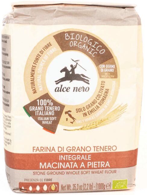 1d32935b Alce Nero Organic Stone Ground Soft Whole Wheat Flour – 1kg - Image 1