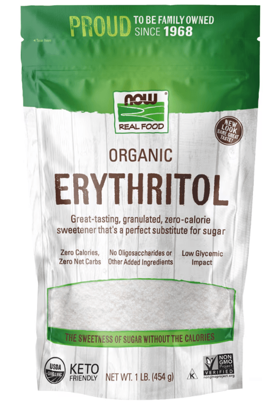 28c07b92 NOW Erythritol Natural Sweetener 454g - Image 1