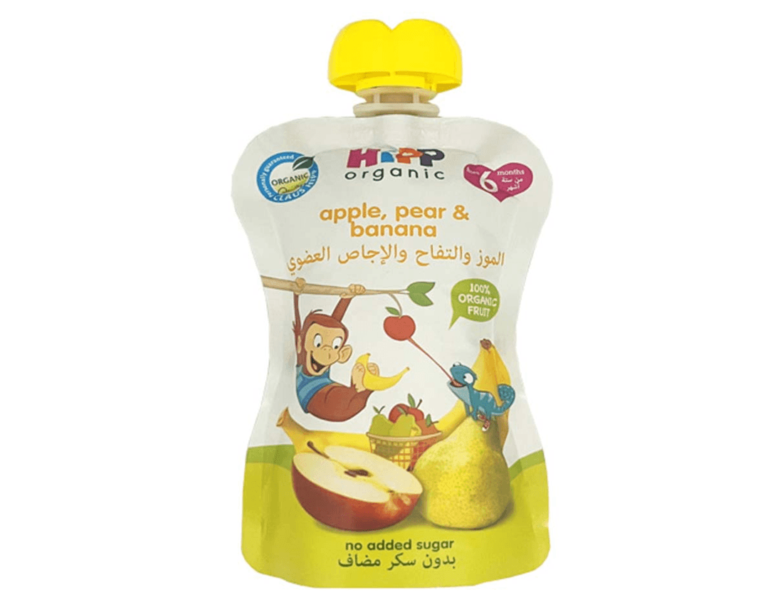 30e0b9b9 Hipp Organic APPLE Pear & Banana Puree 100G - Image 1