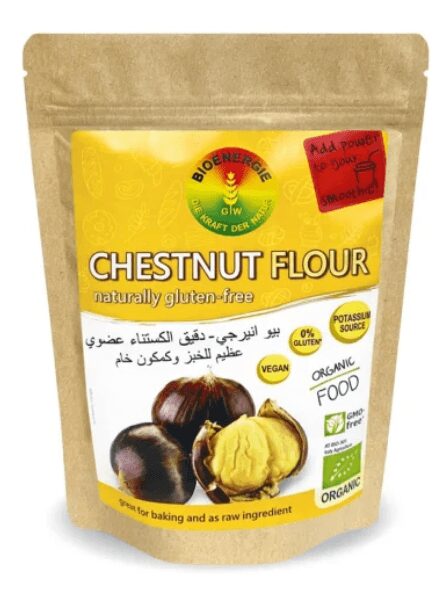 350e3b79 Bioenergie Chestnut Flour Organic Doy Bag 150g - Image 1