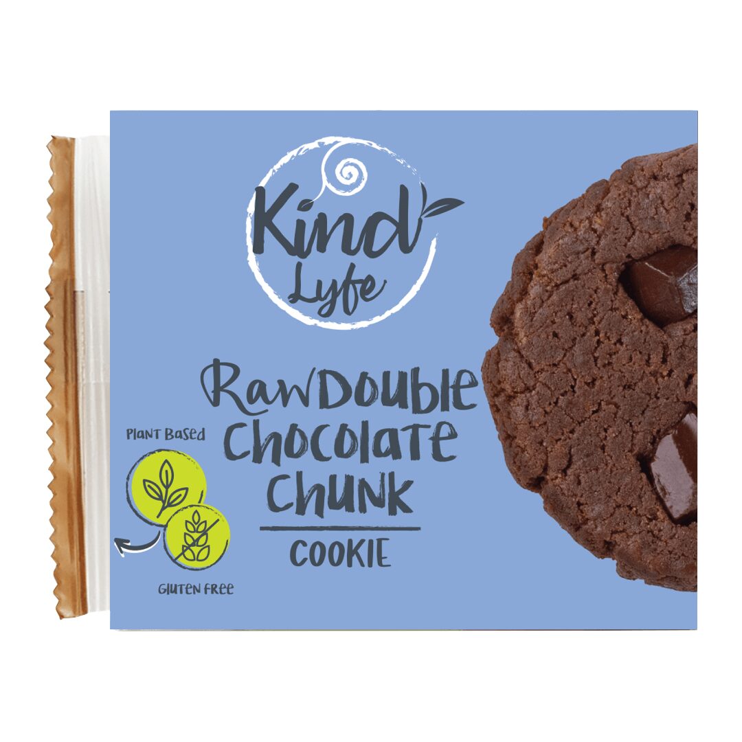 35d1b155 Kind Lyfe Raw Double Chocolate Chunk Cookie 35g - Image 1