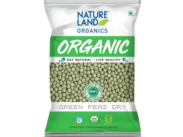 Natureland Organic Green Peas – 500g