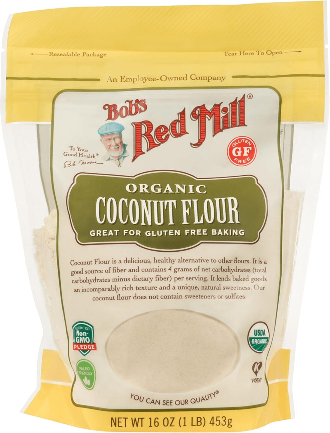 5Pqop4CXcI39bMppniMxKBE5loHfZo5eIAYc9jLYZjM Bob’s Red Mill Organic Gluten Free Coconut Flour - Image 1