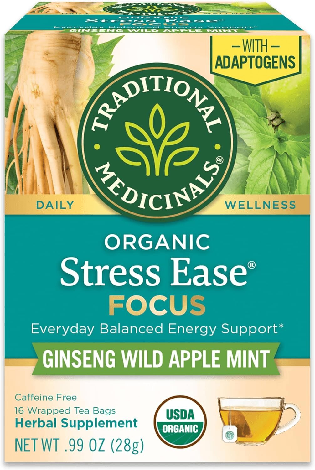 5cfc2a6a Traditional Medicinals Organic Stress Ease – 16 Tea Bags - Image 1