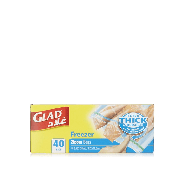 64bbd02d Glad Zipper Freezer Bags 1 Quart- 40 Bags - Image 1