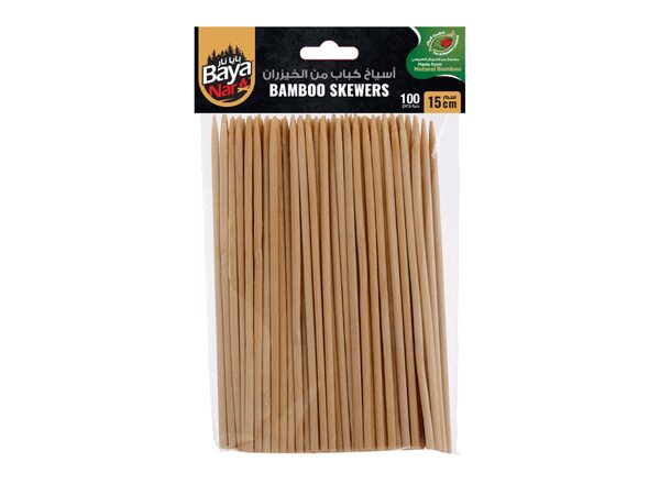 Baya Nar Bamboo Skewer 15cm 25pkts