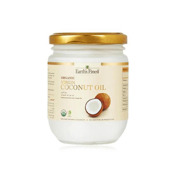 7b9afba4 Earth's Finest Organic Virgin Raw Coconut Oil 200ML - Image 1