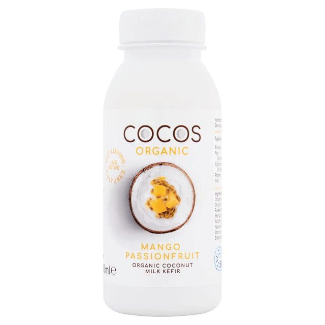 9756990e Cocos Organic Mango & Passionfruit Coconut Kefir – 200g - Image 1