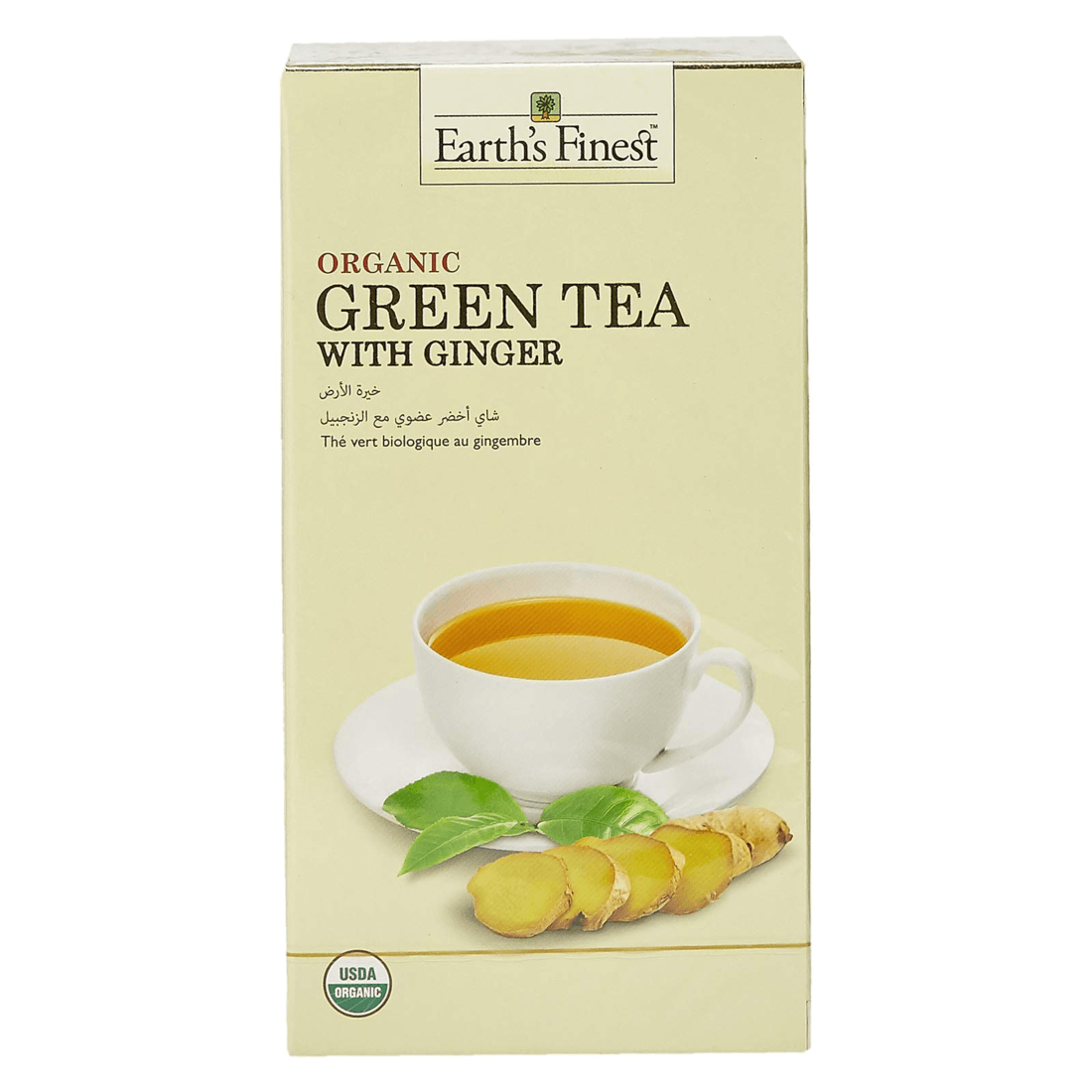9ad9e52a Earth's Finest Organic Green Tea With Ginger 1.5g x 25 - Image 1