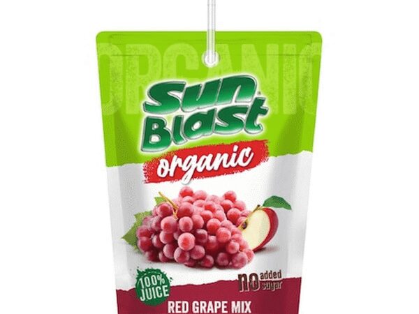Organic Juice APPLE&GRAPE Fruit 200ML Sunblast