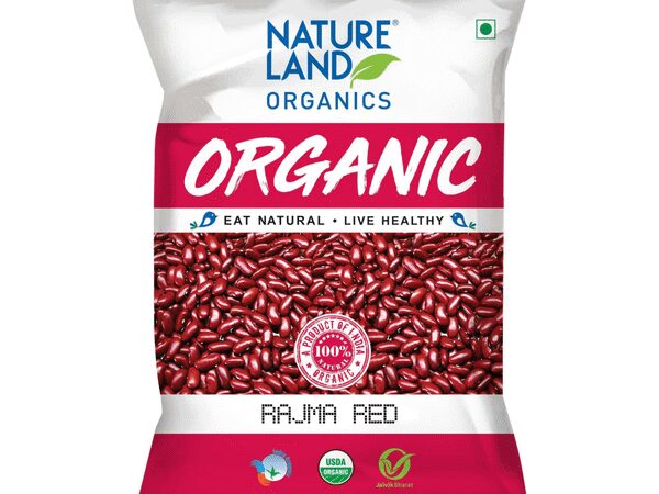 Natureland Organic Rajma Kidney Beans Red – 500g