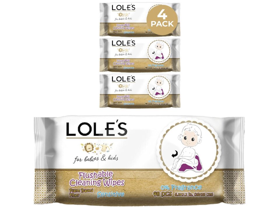 a5f187c5 Babies and Kids Flushable Cleansing Sensitive Wipes 48pcs - Image 1