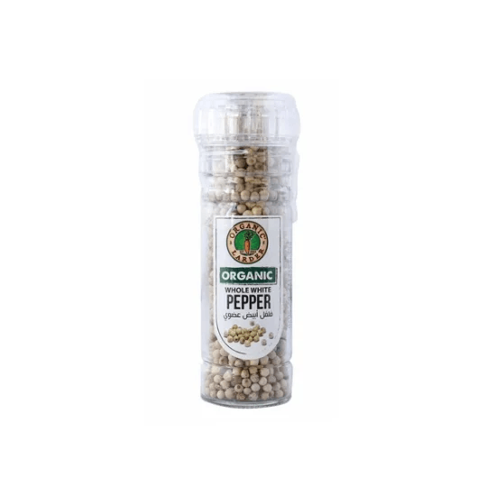 ab16030b Organic Whole White Pepper 70G - Image 1