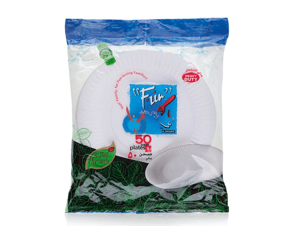 Fun Heavy-Duty Paper Plate White 20pkts