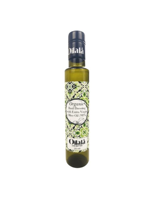 b8158fff Oilala Organic Evoo Basil – 250ml - Image 1
