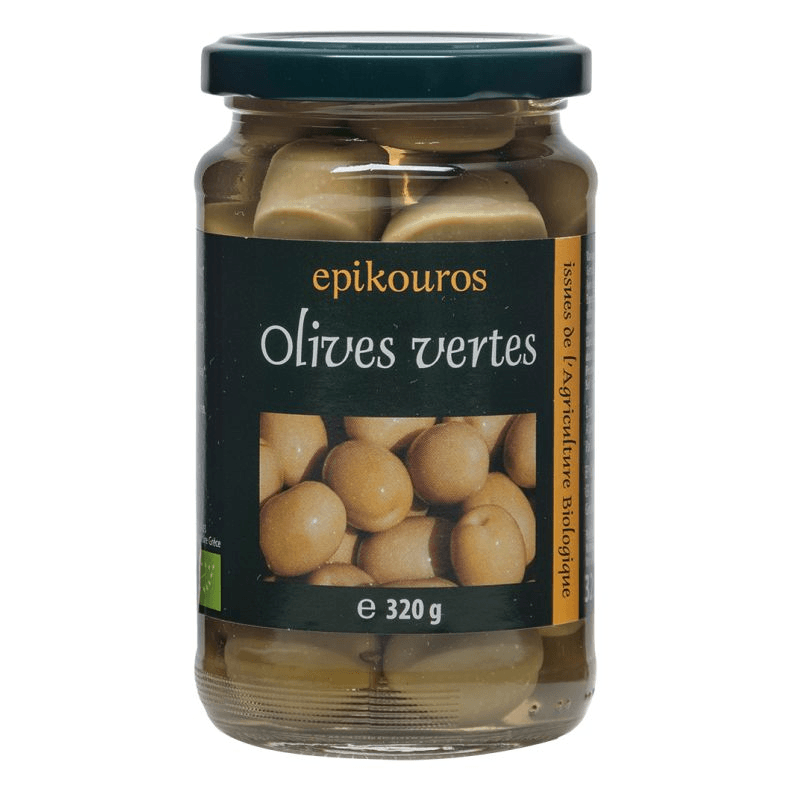 bd023160 Epikouros Organic Olives Green – 320g - Image 1