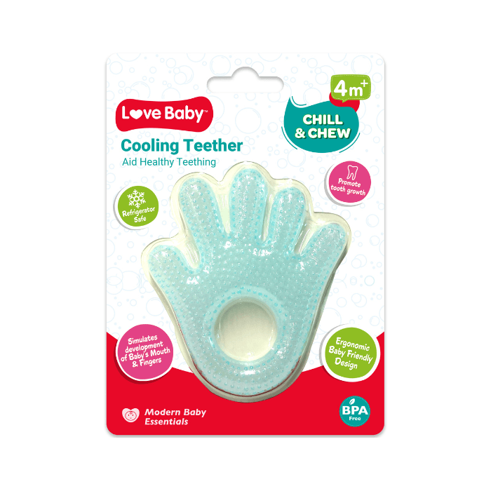 c3e342f7 Love Baby Chill & Chew Cooling Teether Hand 1s - Image 1