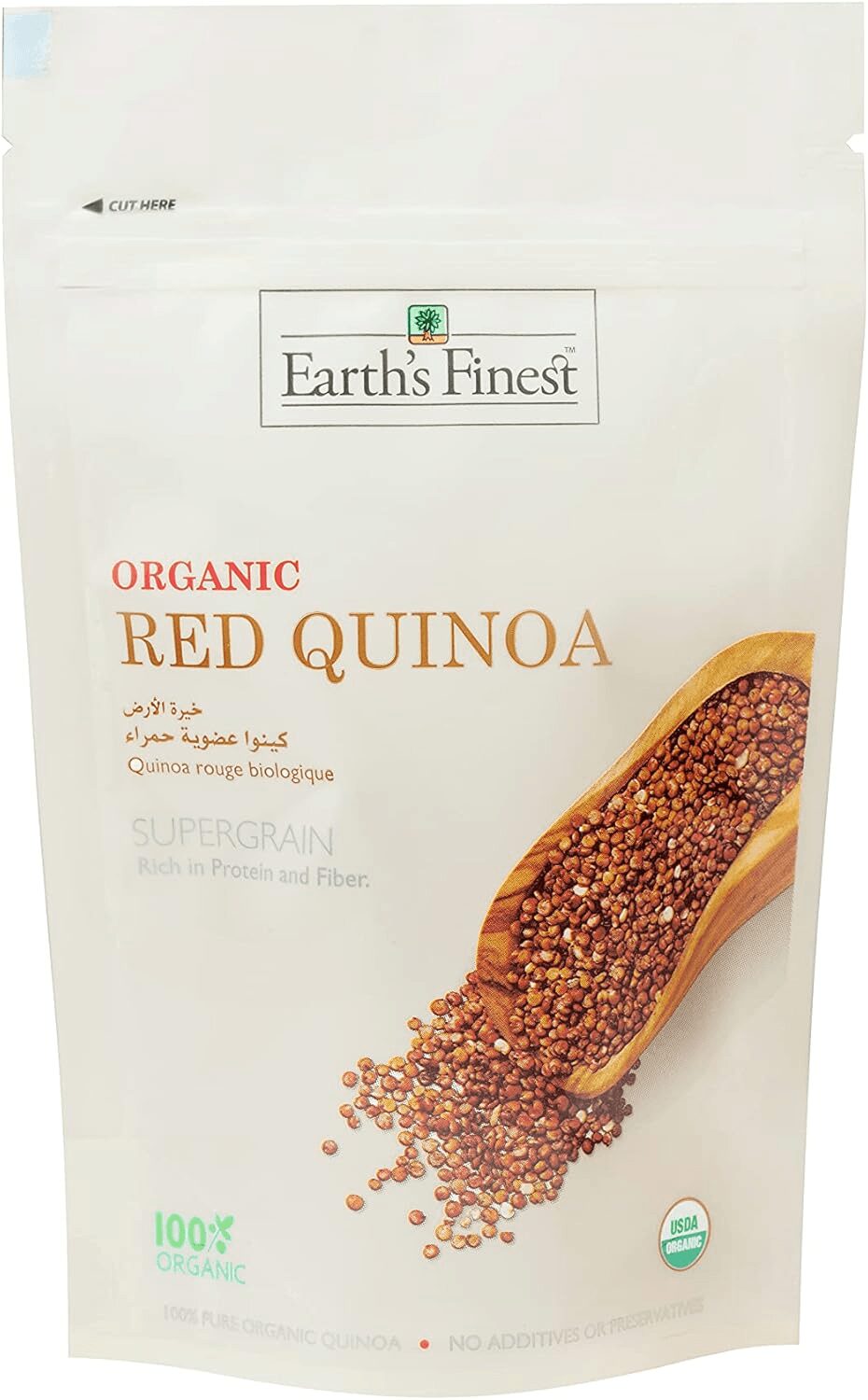 ccb0b8e1 Earth's Finest Organic Red Quinoa Gluten Free 340G - Image 1