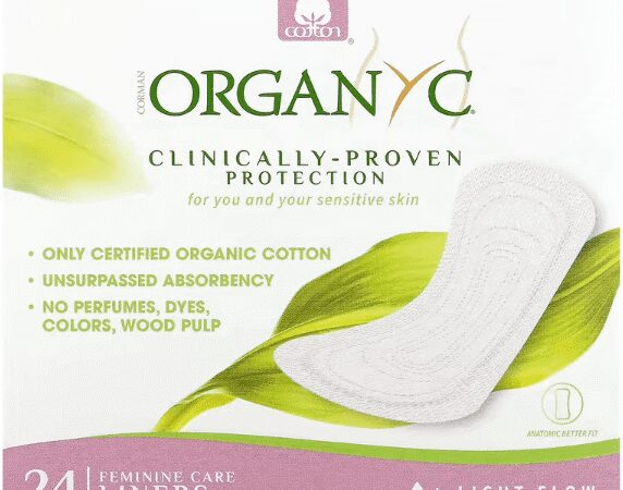 Organ-Y C Panty Liners - Light Flat Folded 24 Pads