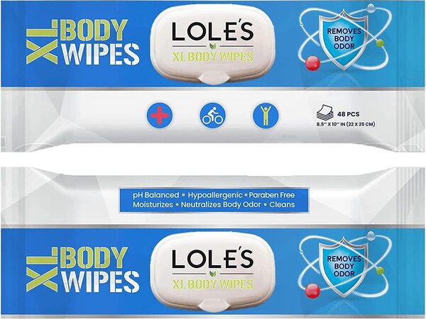 XL Body Odor Removing Wet Wipes 48 pcs
