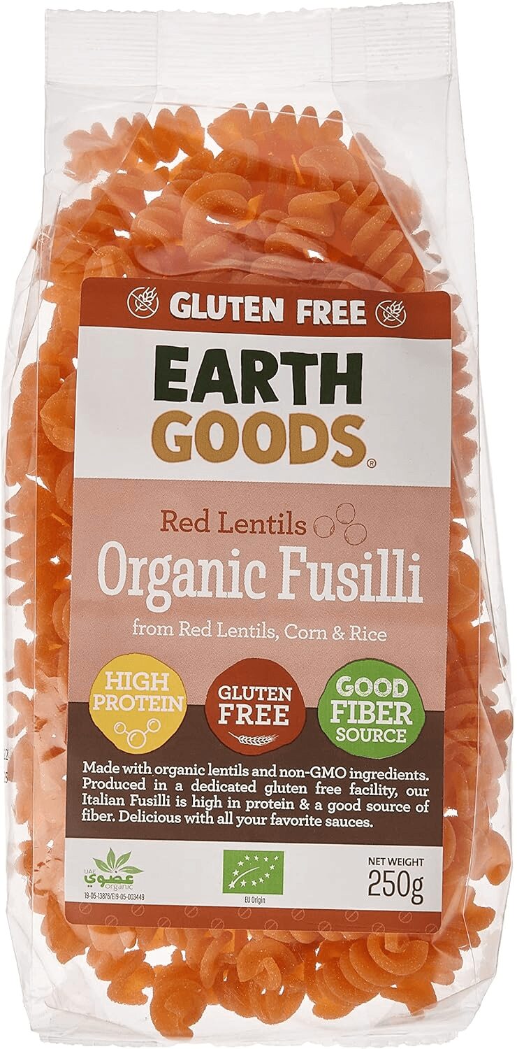 -d0_7Xn7LpQrj4xmwGdiM6NA1BUZ5lIfaR3xQyuYlu8 Organic Gluten Free Red Lentil Fusilli - Image 1
