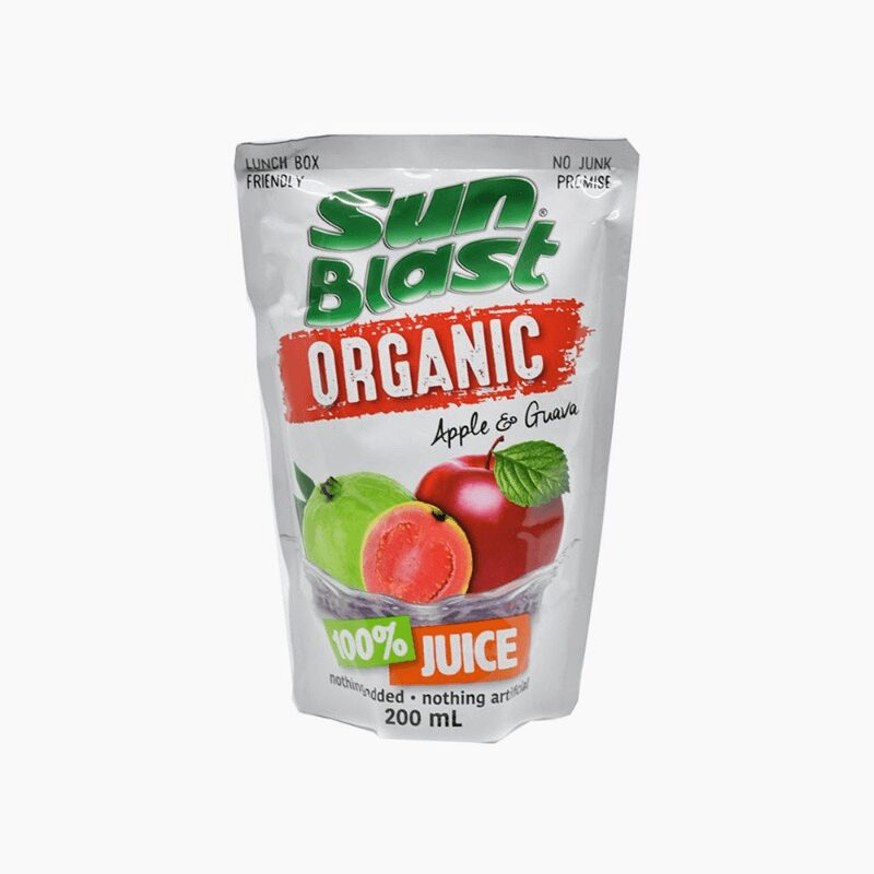 dJC-pCW5XvuwA7LvmW9qbvPkKJvn_6fL3HZlTnNC_tU Organic Juice Apple Guava 200ML Sun Blast - Image 1