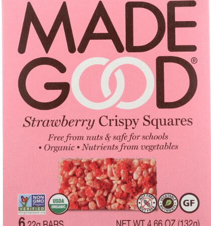 Made Good Organic Crispy Squares Strawberry 22 6 132g