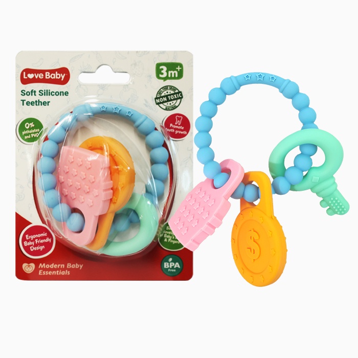 e8ad5029 Love Baby Soft Silicone Teether Ring 1s - Image 1