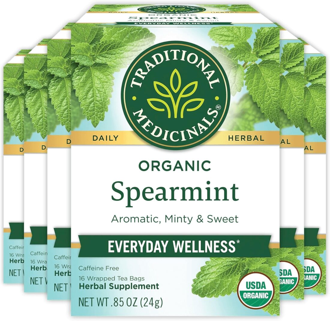 fd03dff0 Traditional Medicinals Organic Spearmint – 16 Tea Bags - Image 1