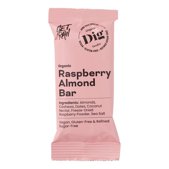 image.png Organic Raspberry Almond Bar 42g - Image 1
