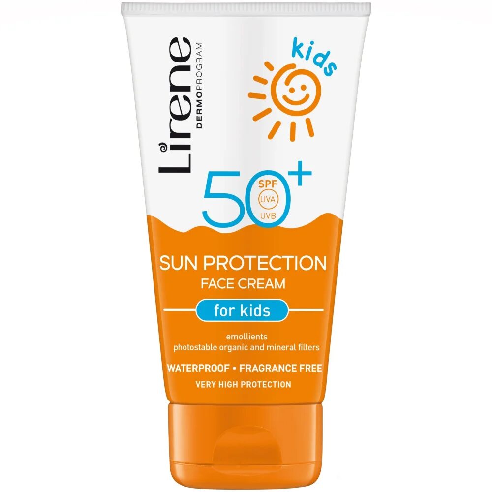 image.png Lirene Sun Protection Face Cream 50SPF for Kids 50ML - Image 1