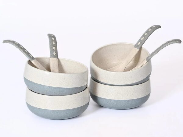 Soup Bowl 250ml with Spoon Set of 4