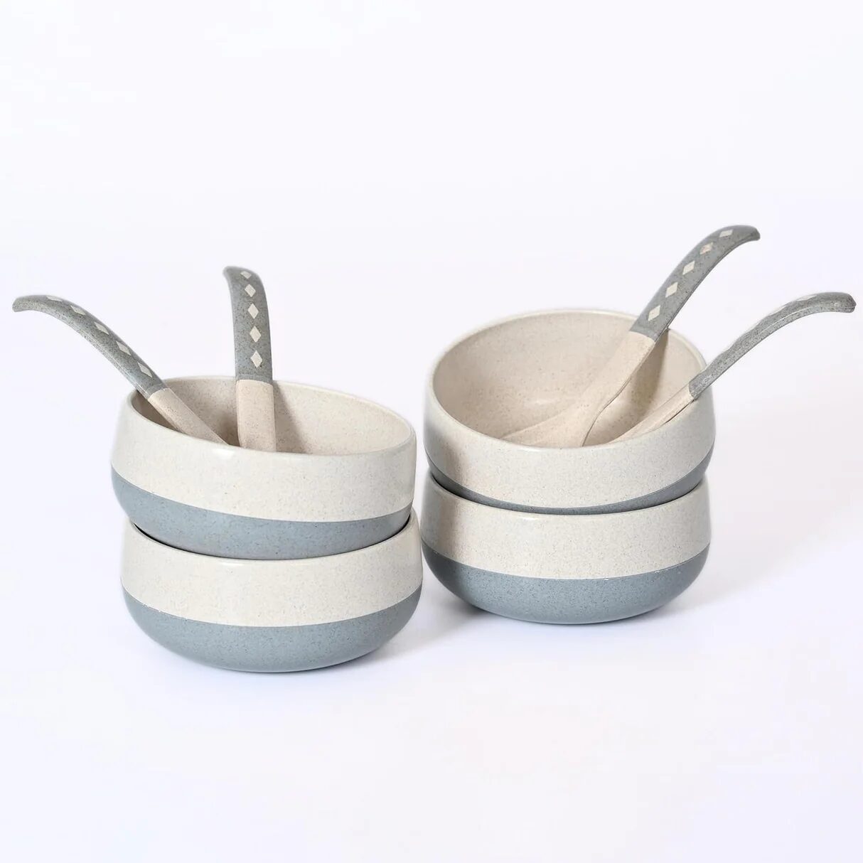 image.png Soup Bowl 250ml with Spoon Set of 4 - Image 1